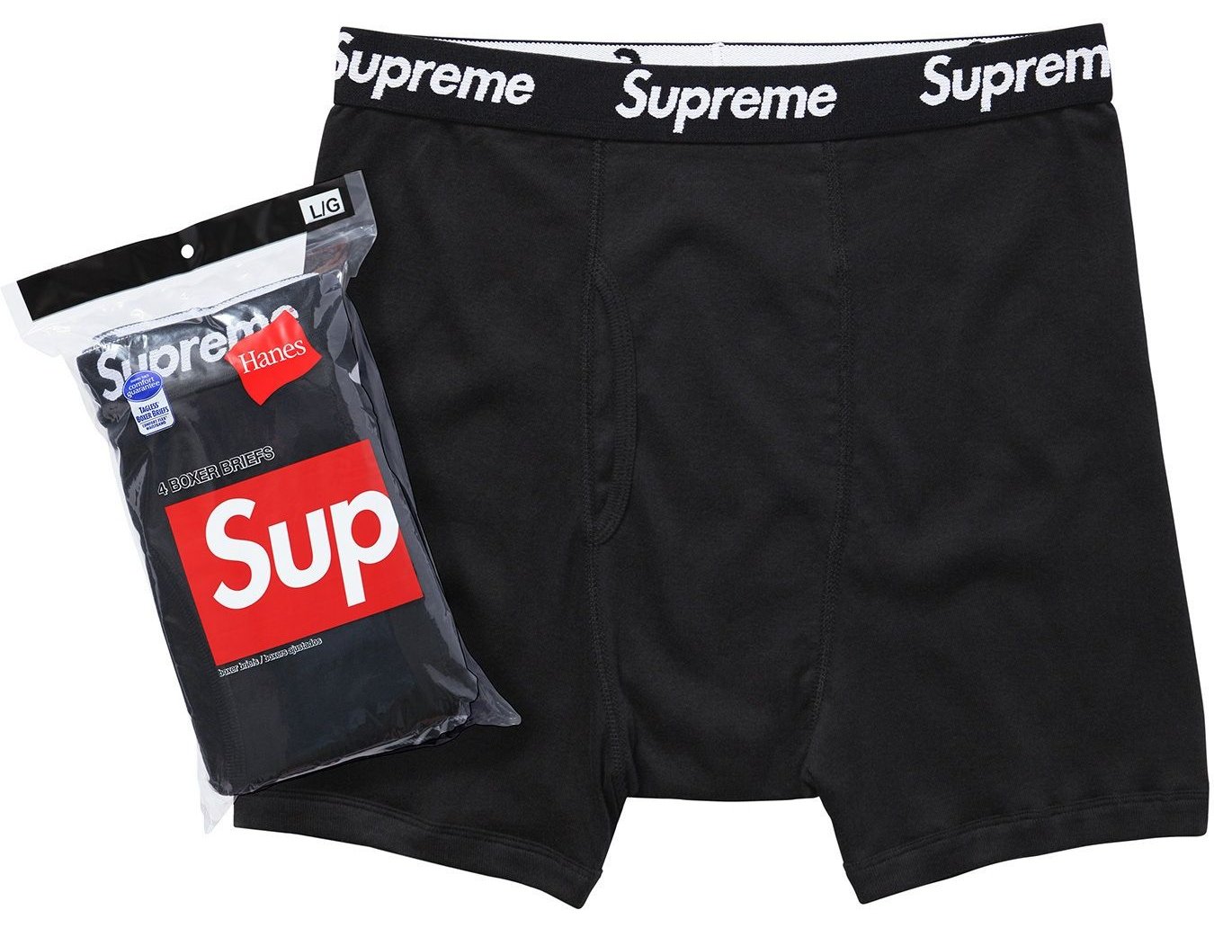 Supreme®/Hanes® Boxer Briefs (4 Pack) view 2